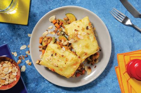 Moroccan Chicken & Lentil Veggie Pie