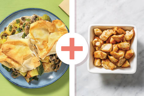 Easy Chicken, Bacon & Mushroom Filo Pie