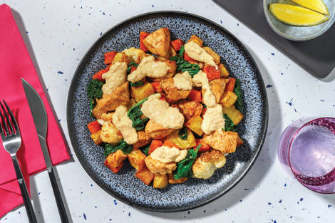 Golden Chicken & Roast Veggie Medley