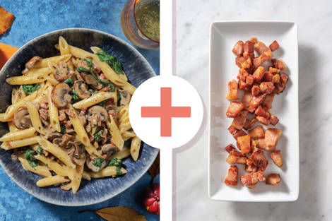 Easy Oozy Double Bacon & Herb Penne