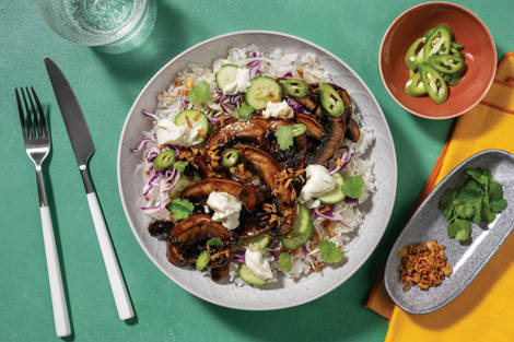 Vietnamese-Style Mushroom Rice Bowl