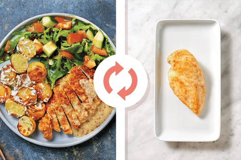 Monster Crunch Chicken Schnitzel & Oozy Gravy