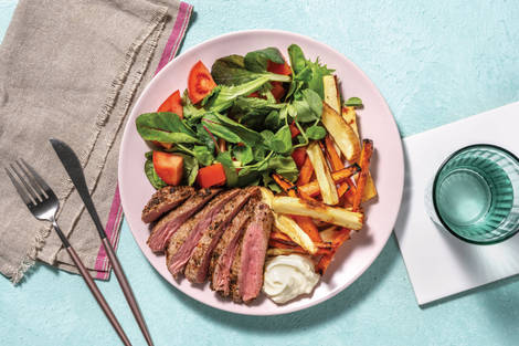 Chimichurri Beef Rump & Roast Veggies