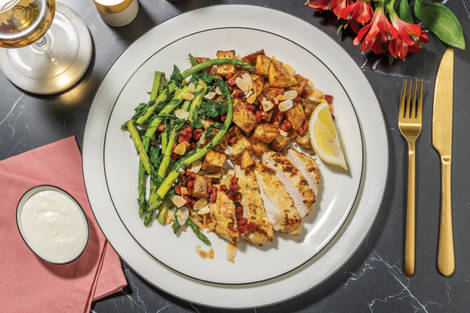 Succulent Mustard-Thyme Chicken & Chorizo Topping 