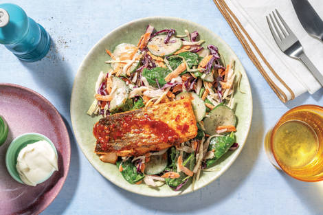 Pan Fried Honey-Chipotle Salmon