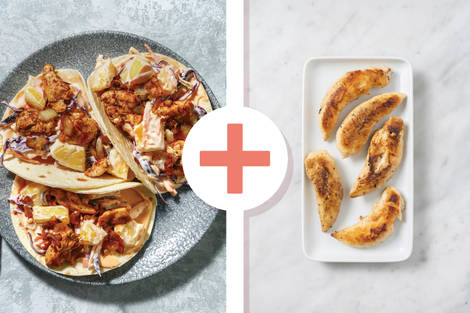 Double Caribbean-Spiced Chicken Tacos