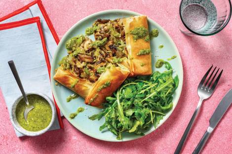 Mushroom, Leek & Potato Filo Galette