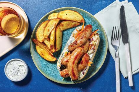 Herby Pork Sausage & Apple Slaw Subs