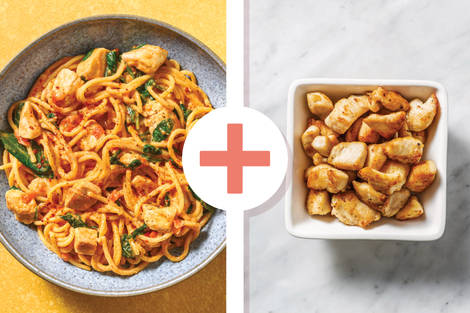 Easy Double Creamy Chicken Spaghetti