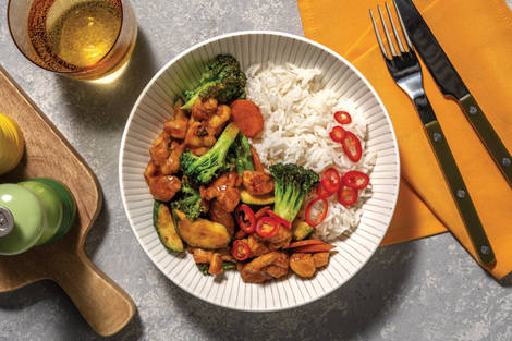 Quick Oyster Sauce Chicken & Veggie Stir-Fry