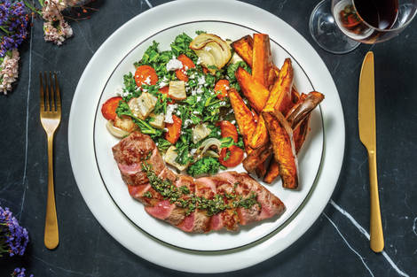 Seared Lamb Backstrap & Rosemary Butter