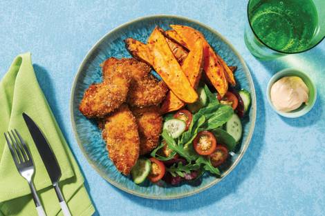 Double Tandoori Crumbed Chicken & Garden Salad