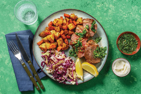 Roast Lamb Rump & Salsa Verde