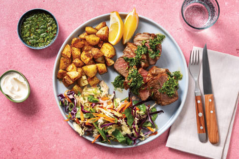 Roast Lamb Rump & Salsa Verde