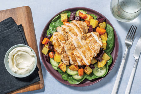 Caribbean Chicken & Roasted Veggies