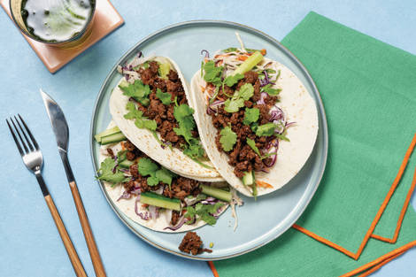 Oyster-Sweet Chilli Beef Tacos