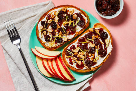 Spiced Maple Ricotta & Cherry Toasts