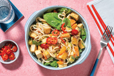 Hoisin Peanut Tofu & Konjac Noodle Stir Fry