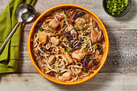 Spicy Coconut Curry Chicken Noodle Soup