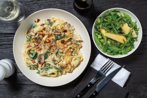 Bacon, Truffle & Mushroom Fettuccine