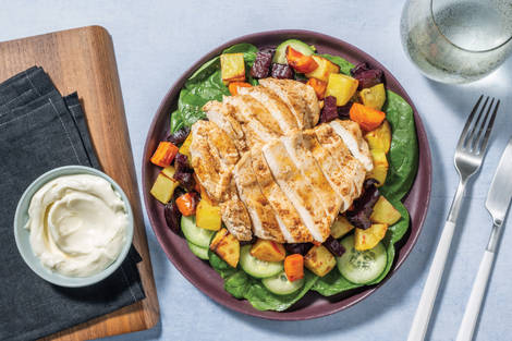 Caribbean Chicken & Roasted Veggies