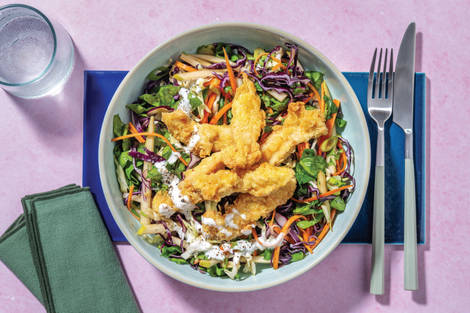 Southeast Asian Crispy Chicken Bowl