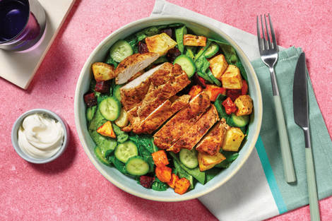 Caribbean Chicken & Roasted Veggies