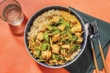 Mild Thai Red Chicken Curry & Brown Rice