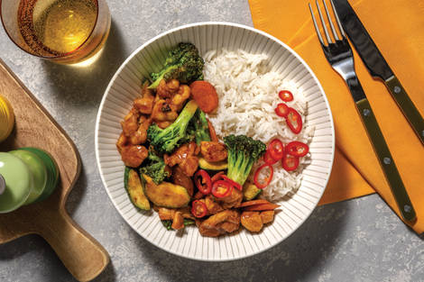 Quick Oyster Sauce Chicken & Veggie Stir-Fry