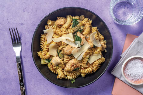 HelloHero: Creamy Double Chicken & Leek Fusilli