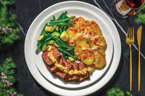 Premium Beef Sirloin & Garlic-Dijon Butter
