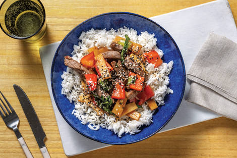 Double Easy As Teriyaki Beef & Veggie Stir-Fry