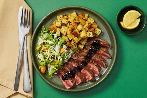 Balsamic-Glazed Steak Tagliata