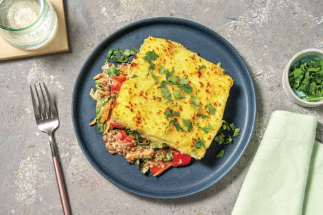 Caribbean Lentil & Veggie Pie