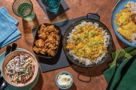 Sticky Korean-Glazed Chicken & Cheesy Corn