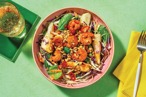 Quick Chilli-Ginger Prawn Bowl