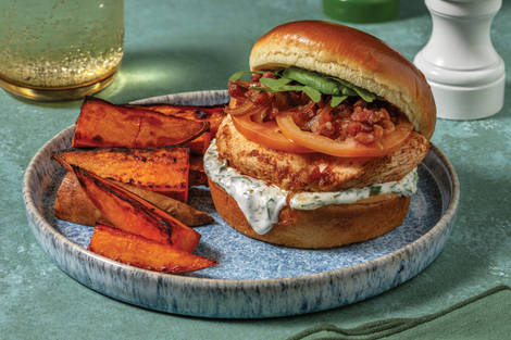 Aussie-Spiced Chicken & Bacon Burger