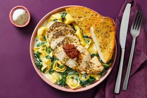 Tortelloni with Sun-Dried Tomato Chicken