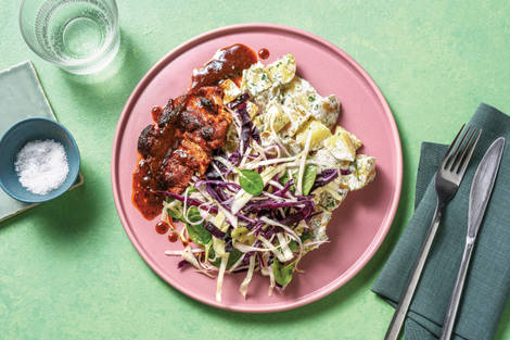 Quick BBQ Chicken & Creamy Potato Salad