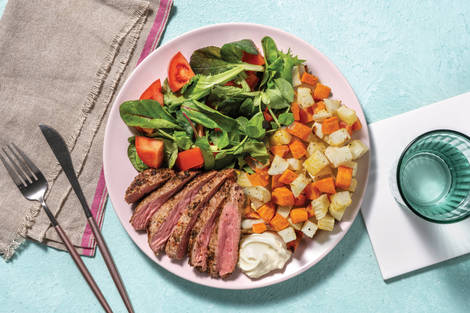 Chimichurri Double Beef Rump & Roast Veggies