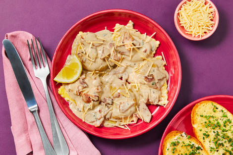 Butternut Squash Agnolotti with Bacon