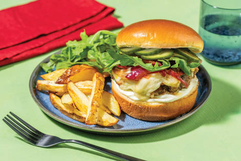 Beef & Caramelised Onion Cheeseburger