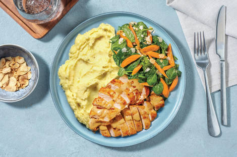 Double Chicken & Creamy Peppercorn Sauce