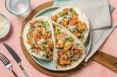 Quick Popcorn Chicken Tacos