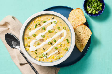 Sweet Corn & Green Pepper Chowder