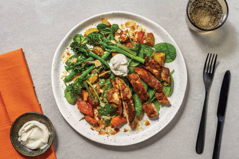 Sri Lankan-Spiced Chicken & Roast Veggie Toss