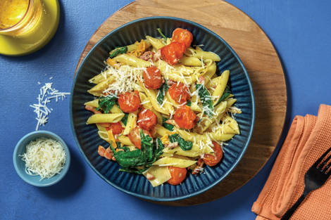 Chicken, Bacon & Cherry Tomato Penne