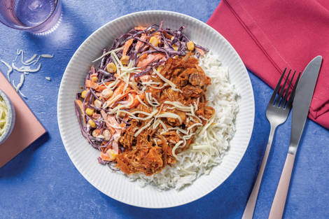 Pulled Pork Rice Bowl