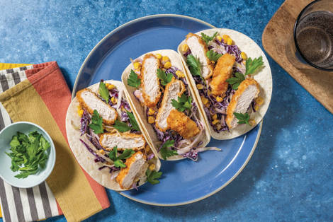 Louisiana Crumbed Pork Tacos