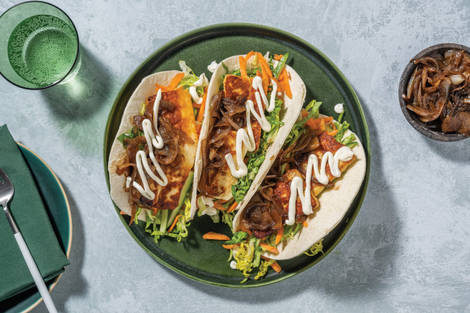 Haloumi & Caramelised Onion Tacos